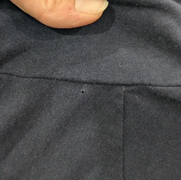 J.Crew Woman Navy Blue Cowl Neck Poncho  T-Shirt Fabric Stretchy Flowy Casual S - Picture 6 of 9